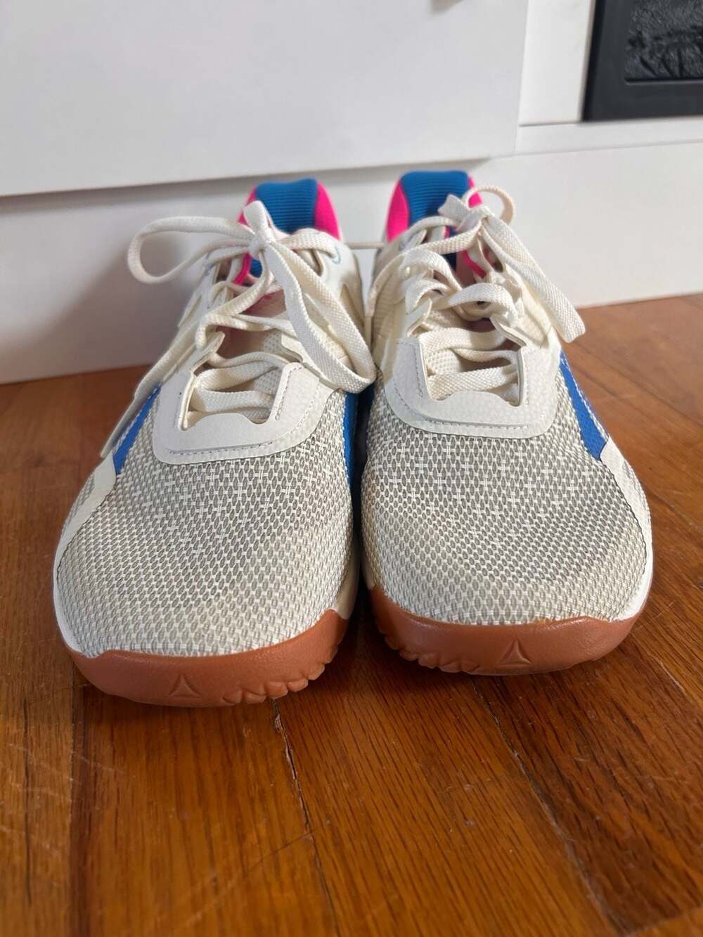 Reebok Nano X Women's Training Shoes in White Proud Pink Blue - Picture 2 of 7